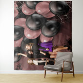 Birthday Balloons Gothic Party Backdrop タペストリー (インサイチュ)