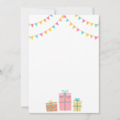 Birthday Balloons Party Invitations Announcement 招待状 (裏面)