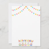 Birthday Balloons Party Invitations Announcement 招待状 (裏面)