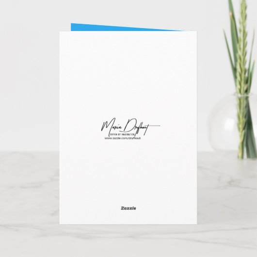 Birthday Banana With Red Balloon カード (裏面)