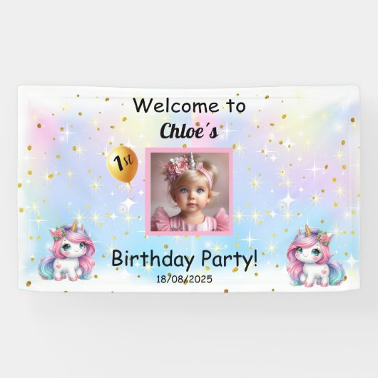 Birthday Banner, 横断幕 (横)