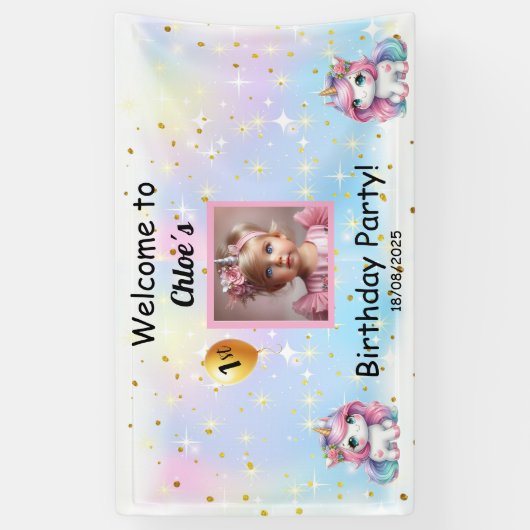 Birthday Banner, 横断幕 (縦)