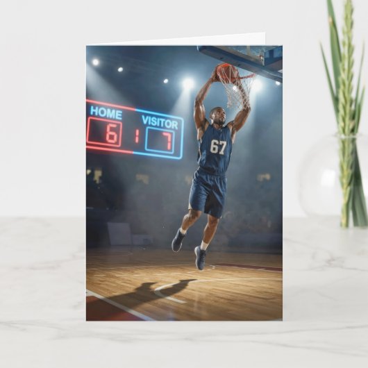 Birthday Basketball Player Number 67 カード (正面)