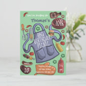 Birthday bbq picnic Invitation 招待状 (スタンド正面)