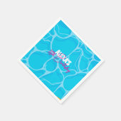 Birthday Bday Pool Party スタンダードカクテルナプキン (角)