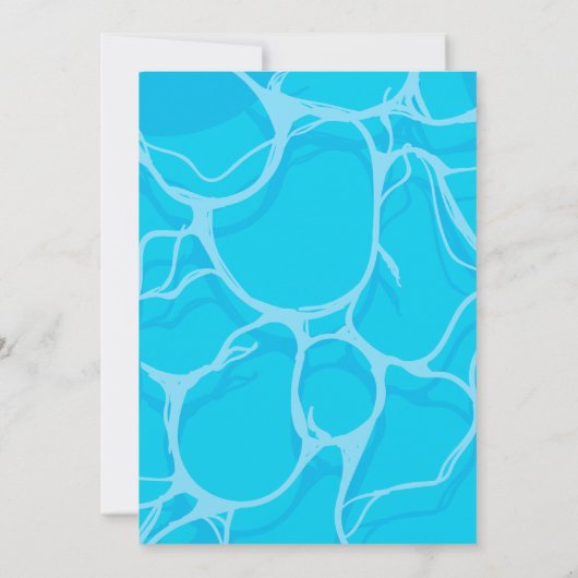 Birthday Bday Pool Party 招待状 (裏面)