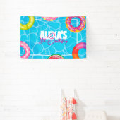 Birthday Bday Pool Party 横断幕 (インサイチュ)