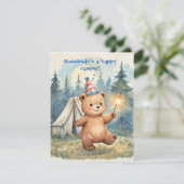Birthday Bear Birthday Digital Download Invitation 招待状 (スタンド正面)
