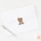 Birthday Bear For Children A Birthday Bear Square スクエアシール (封筒)