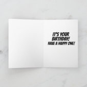 BIRTHDAY BIGFOOT FUNNY BIG Greeting Card カード (内部)