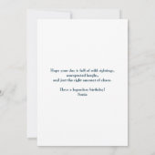 Birthday Bigfoot Silhouette Crossing Street Funny  招待状 (裏面)