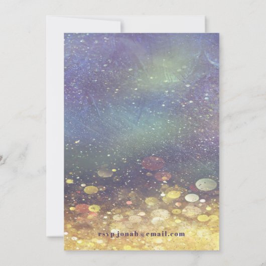 Birthday Birthiversary Unique Party Event 招待状 (裏面)