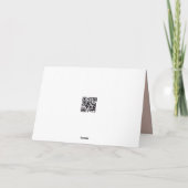 Birthday Black Bear Hibernating Under a Quilt カード (裏面)