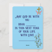 Birthday Blessings シーズンカード (裏面)