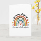 Birthday blessings - keep blooming design カード (黄色い花)