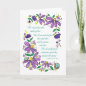 Birthday Blessings Scripture Numbers 6:24-26 カード (正面)