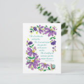 Birthday Blessings Scripture Numbers 6:24-26 ポストカード (スタンド正面)