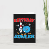 Birthday Bowler - Boys Birthday Funny Kids Bowling カード (正面)