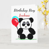 Birthday boy カード (黄色い花)