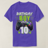 Birthday Boy 10 Video Game Controller  10th Birthd Tシャツ (デザイン正面)