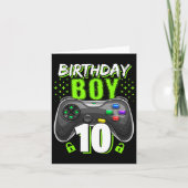 Birthday Boy 10 Video Game Controller Gamer 10th B カード (正面)