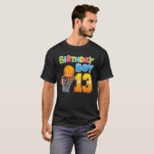 Birthday Boy 13 Years Old 13Th Birthday Basketball Tシャツ (正面フル)