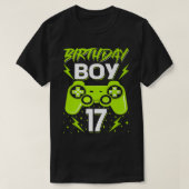 Birthday Boy 17 Video Game Controller Gamer 17th B Tシャツ (デザイン正面)