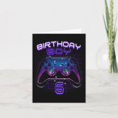 Birthday Boy 6 Video Game Controller Gamer 6th Bir カード (正面)