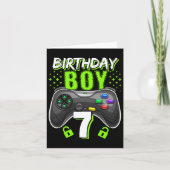 Birthday Boy 7 Video Game Controller Gamer 7th Bir カード (正面)