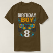 Birthday Boy 8 Video Game Controller Gamer 8th Bir Tシャツ (デザイン正面)