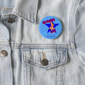 Birthday Boy Friendly Dinosaur Cute Personalized 缶バッジ (インサイチュ)