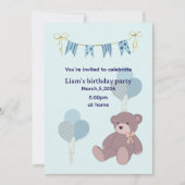 Birthday boy invitation card 招待状 (正面)