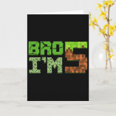 Birthday Boy Kids 5th Birthday 5 Year Old Gamer Pi カード (黄色い花)