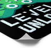 Birthday Boy Level 11 Unlocked Gamer Controller 11 ポスター (角)