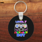 Birthday Boy Level 7 Unlocked Video Game 7th Birth キーホルダー (正面)