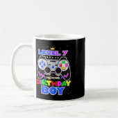 Birthday Boy Level 7 Unlocked Video Game 7th Birth コーヒーマグカップ (左)