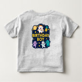 Birthday Boy Space Adventure トドラーTシャツ (裏面)