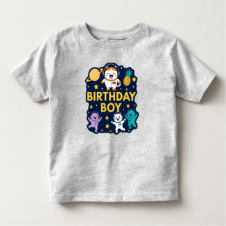 Birthday Boy Space Adventure トドラーTシャツ