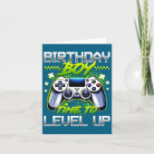 Birthday Boy Time To Level Up Video Game Birthday  カード (正面)