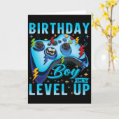 Birthday Boy Time To Level Up Video Game Birthday カード (黄色い花)