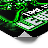 Birthday Boy Time To Level Up Video Game Birthday  ポスター (角)