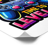 Birthday Boy Time To Level Up Video Game Birthday  ポスター (角)