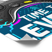 Birthday Boy Time to Level Up Video Game Birthday ポスター (角)