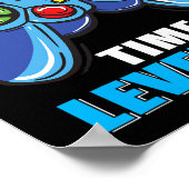 Birthday Boy Time To Level Up Video Game Boys  ポスター (角)