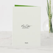 Birthday Broccoli Floret On a Fork  カード (裏面)