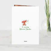 Birthday Brother Fox Forest Wildlife Animals Art カード (裏面)