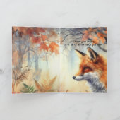 Birthday Brother Fox Forest Wildlife Animals Art カード (内部)