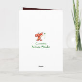 Birthday Brother Over the Hill with Cute Raccoon カード (裏面)