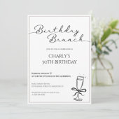 Birthday Brunch Invitation for Women 招待状 (スタンド正面)