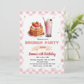 Birthday Brunch party Invitation 招待状 (スタンド正面)